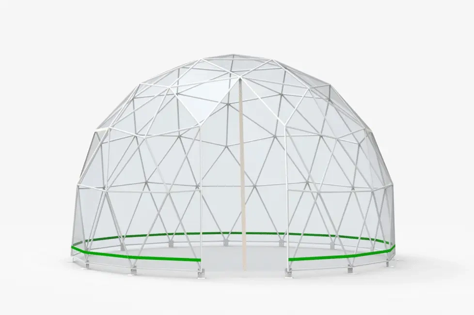 O cupolă de agricultură transparentă