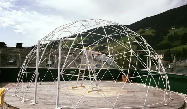 proiectarea structurii cupolei geodezice